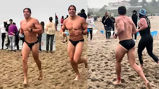 Joseph Baena Celebrates 26th Birthday in Beachside Speedo Arnold Schwarzenegger Son Viral Video