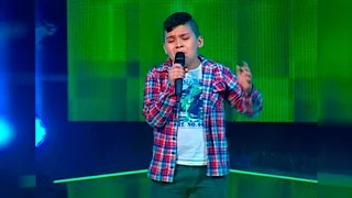 Luccyano canta "Yo no me doy por vencido" | La Voz Kids Perú | Audiciones a ciegas | Temporada 3