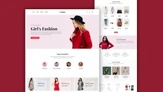 Create Responsive E-Commerce Website | Landing Page Using HTML and CSS