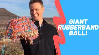 INSIDE 3 YEAR OLD RUBBER BAND BALL?!?