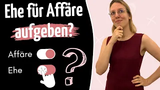 Ehe für Affäre aufgeben: Ist das eine gute Idee? So entscheidest du dich! 💍🆚💘