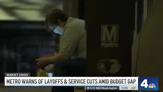 Metro warns of potential cuts amid budget crisis | NBC4 Washington