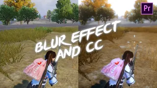 🔥Blur Effect and Color Correction | PUBG MOBILE | BGMI | Adobe Premiere Pro (Tutorial)