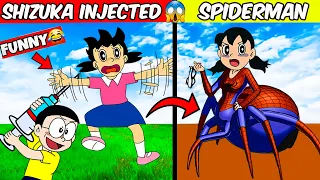 Shizuka Become Spider Woman 😱|| 🤣Funny Game