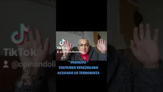 INSOLITO! OSCAR ALEJANDRO._ YOUTUBER VENEZOLANO DETENIDO POR REGIMEN DE MADURO ACUSADO DE TERRORISTA