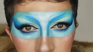 blue masks makeup