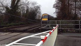 *NEW BARRIER* Lydney Station Level Crossing (Gloucestershire) 03/03/2019