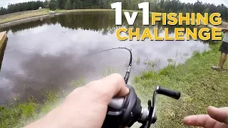 1v1 Bass Fishing Challenge at a LOADED Pond!