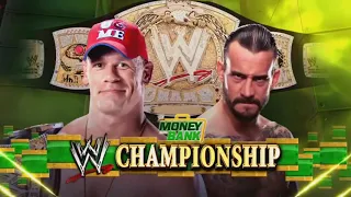 Cm Punk vs John Cena Money in the Bank 2011 Highlights