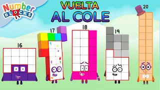 Numberblocks en Español - #vueltaalcole | Conoce los Números de 16-20 | Aprender a contar