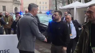 Zelenskyy and Blinken arrive at Munich Security Conference