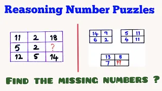 #Maths Reasoning bits-5,6 |Missing number puzzles