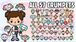 ALL CRUMPETS IN TOCA LIFE WORLD 2021 | Toca Boca Crumpets | NecoLawPie