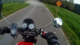 Jawa 350 OHC-Mosty u Jablůnkova,Milošovo,opevnění Šance.