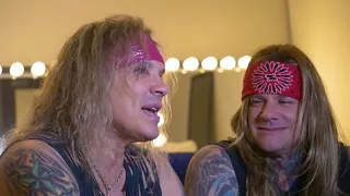 Steel Panther Backstage at Luna Park in Sydney