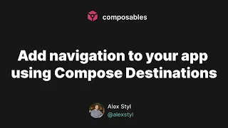 Add navigation to your app using Compose Destinations