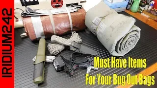 Some Must Have Items For Your Bug Out Bags!