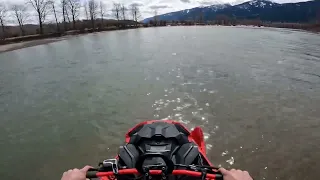 Water skip snowmobile fail