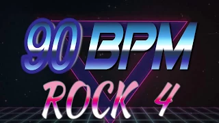 90 BPM - Rock 4 - 4/4 Drum Track - Metronome - Drum Beat