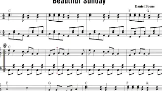 Daniel Boone - Beautiful Sunday 1972 - Free Piano sheet PDF