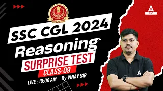 SSC CGL 2024 | SSC CGL Reasoning Classes By Vinay Tiwari | SSC CGL Reasoning Previous Year Papers #9