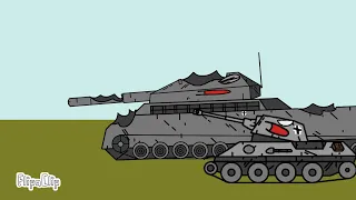 The german assault 1-cartoon about tanks