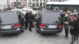 Obsèques des frères Bogdanoff à l'église de la Madeleine à Paris.