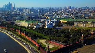 Москва полёт над Кремлём и парком "Зарядье" Mavic pro /4K video/