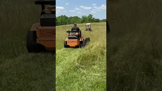 Turf tiger vs hustler hyperdrive cut quality 4ft grass