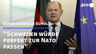 Scholz: Schwedens Nato-Mitgliedschaft nicht mit türkischem EU-Beitritt verknüpfen | AFP