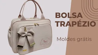 BOLSA TRAPÉZIO - moldes grátis