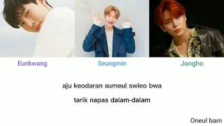 Love poem - Eunkwang, Seungmin, Jongho || lirik terjemahan Indonesia [kingdom]