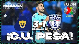 Resumen y goles | Pumas 3-1 Pachuca | Liga Mx - CL2024 J3 | TUDN