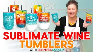 How To Sublimate A Wine Tumbler | Partial And Full Wrap Tutorial