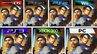 Star Wars The Clone Wars Republic Heroes (2009) DS vs PSP vs PS2 vs Wii vs PS3 vs XBOX 360 vs PC