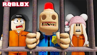 ESCAPE DO POLICIAL CABEÇA DE LEGO DO ROBLOX!! (Escape Siren Cop's Prison)
