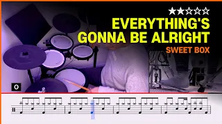 [Lv.03] Everything's Gonna Be Alright : Reborn - Sweetbox (★★☆☆☆) Pop Drum Cover with Sheet Music