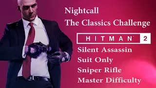 Hitman 2, Nightcall Sniper Assassin Suit Only Master Difficulty