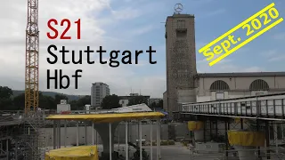 S21 Stuttgart Hauptbahnhof Baustelle Hbf September 2020 * Construction site Stuttgart Main Station