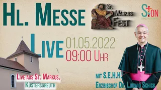 Hl. Messe zum Markusfest I mit Erzbischof Dr. Ludwig Schick I Live aus Küstersgreuth (OpenAir)