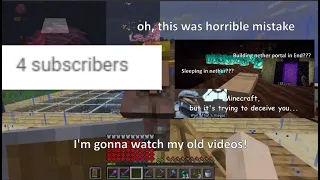 Watching my old videos for 500 subscribers (Terraria/Minecraft/etc)