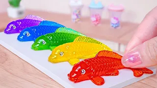 Yummy Jellyfish 🐟 Perfect 1000+ Ideas Miniature CakeRainbow Honey Jelly 🌈 Mini Baking