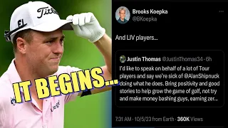 JUSTIN THOMAS and BROOKS KOEPKA call out LYING "GOLF JOURNALIST" ALAN SHIPNUCK.