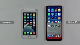 Redmi 9C Vs IPhone 7 Speed Test