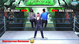 Destroying Referees of WWE Smackdown Here Comes The Pain