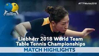 2018 World Team Championships Highlights | Liu Shiwen vs Sofia Polcanova (1/4)