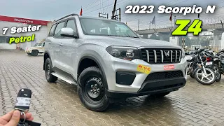 New Scorpio N Z4 7 Seater Petrol MT 2023 ❤️ Scorpio N Z4 2023 !!