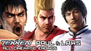 PAUL PHOENIX & MARSHALL/FOREST LAW - All Cinematic Endings in TEKKEN Series (1994-2017)