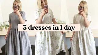 Making 3 Dresses In 1 Day (Because I'm OBSESSED!)