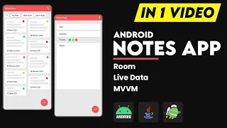 Notes app MVVM how to make notes app in android studio MVVM Notes app Android studio